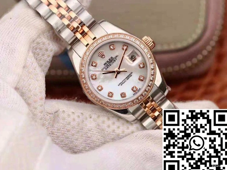 Rolex Enamel Two 28MM Lady Bracelet Dial Datejust Tone 0519